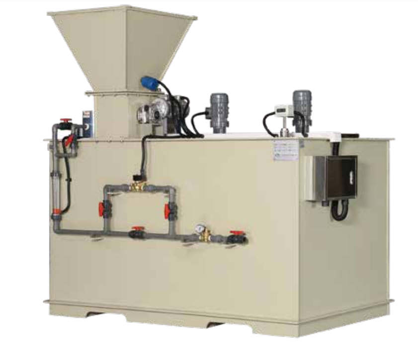 PAC/Potassium permangante dosing device